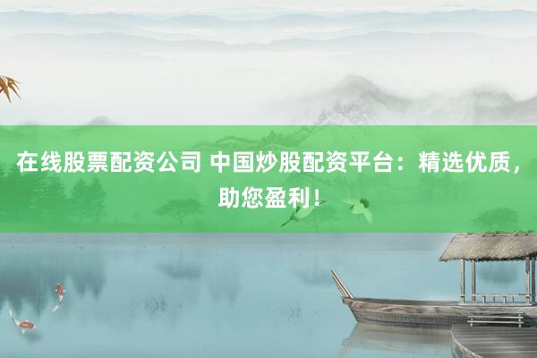 在线股票配资公司 中国炒股配资平台：精选优质，助您盈利！