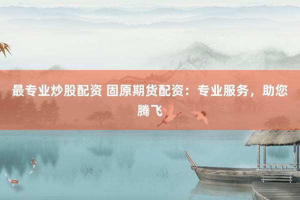 最专业炒股配资 固原期货配资：专业服务，助您腾飞